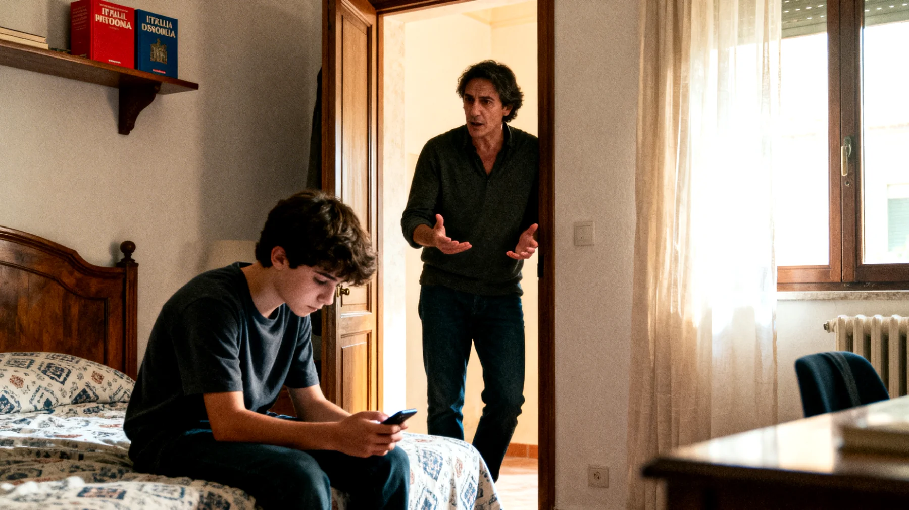 I genitori faticano a creare momenti di dialogo affettivo autentico con i loro figli adolescenti, che si chiudono emotivamente e rispondono in modo superficiale o evitante quando si cerca di parlare di sentimenti, emozioni e vita interiore"